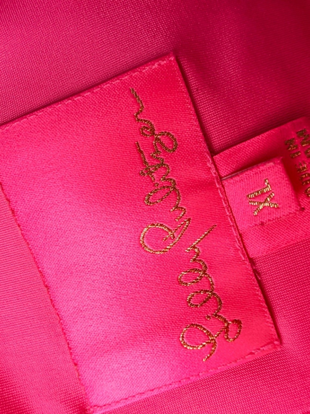 Lilly Pulitzer Hot Pink Lace Dress Size XL - Picture 4 of 6